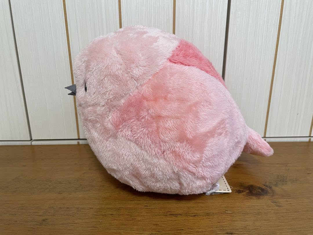 Amazon.co.jp: タグ付き FANS シマエナガ ぬいぐるみ BIG ピンク 鳥