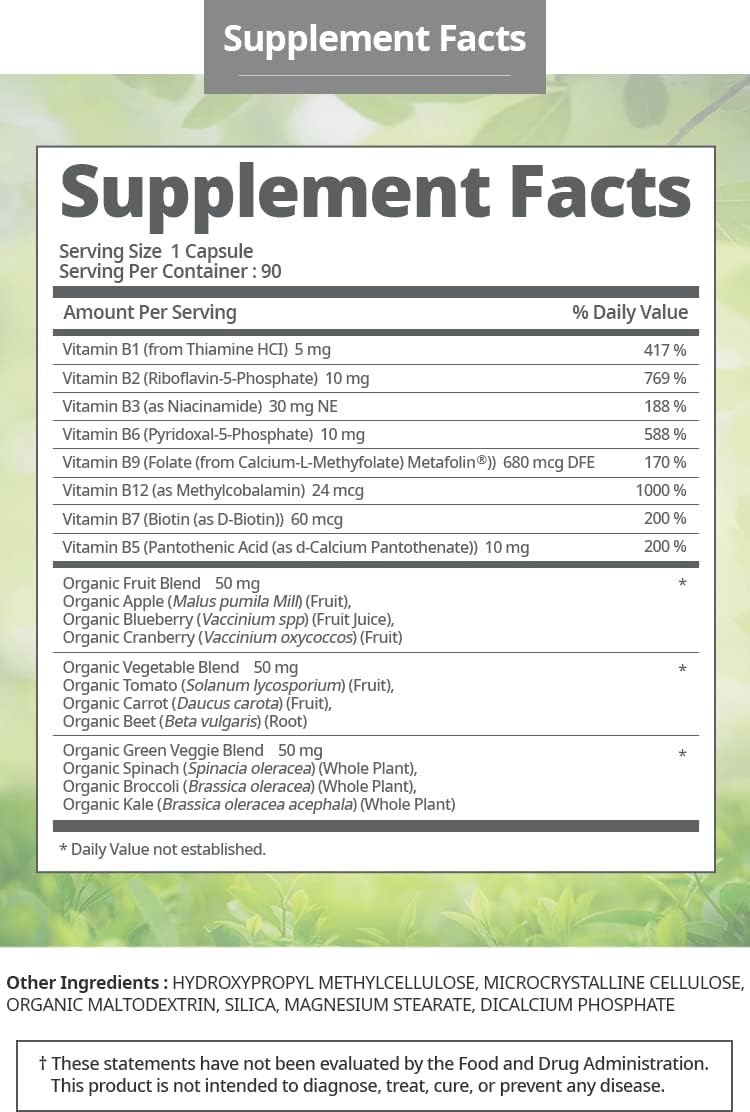 Atomy Vitamin B Complex Vegan Gluten Free Non GMO