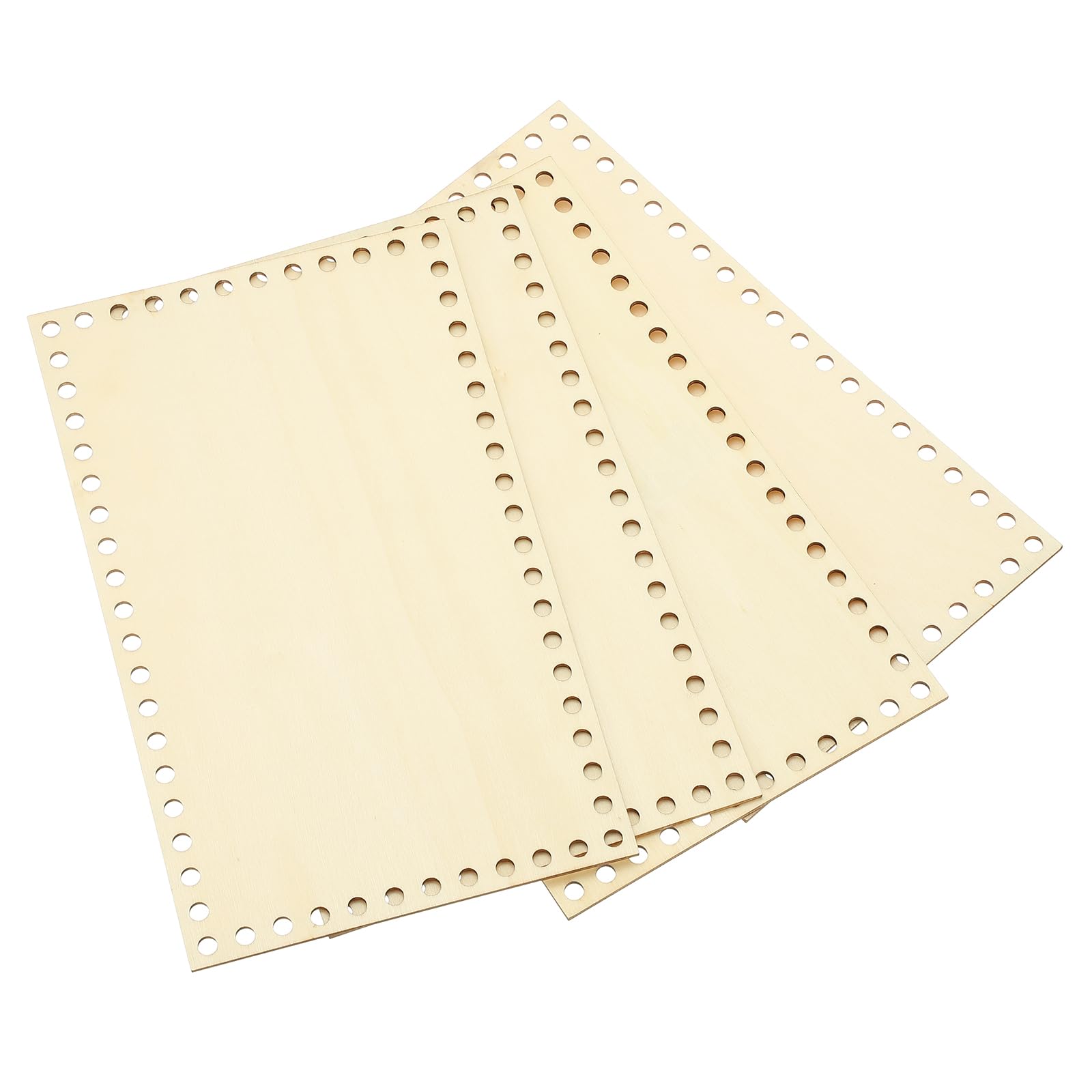 PATIKIL 6 x 10 Inch Crochet Basket Base, 4 Pcs Basket Bottoms Square Wood Base Shaper Bag Making Supplies Weaving Knitting Kit for Crochet Shoulder Bag Handbag Purse Craft-image-13