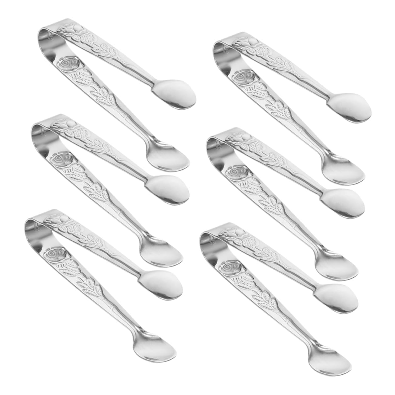 SOLUSTRE Versatile Small Ice Tongs Metal Tongs for Sugar Cubes Mini Serving for Appetizers