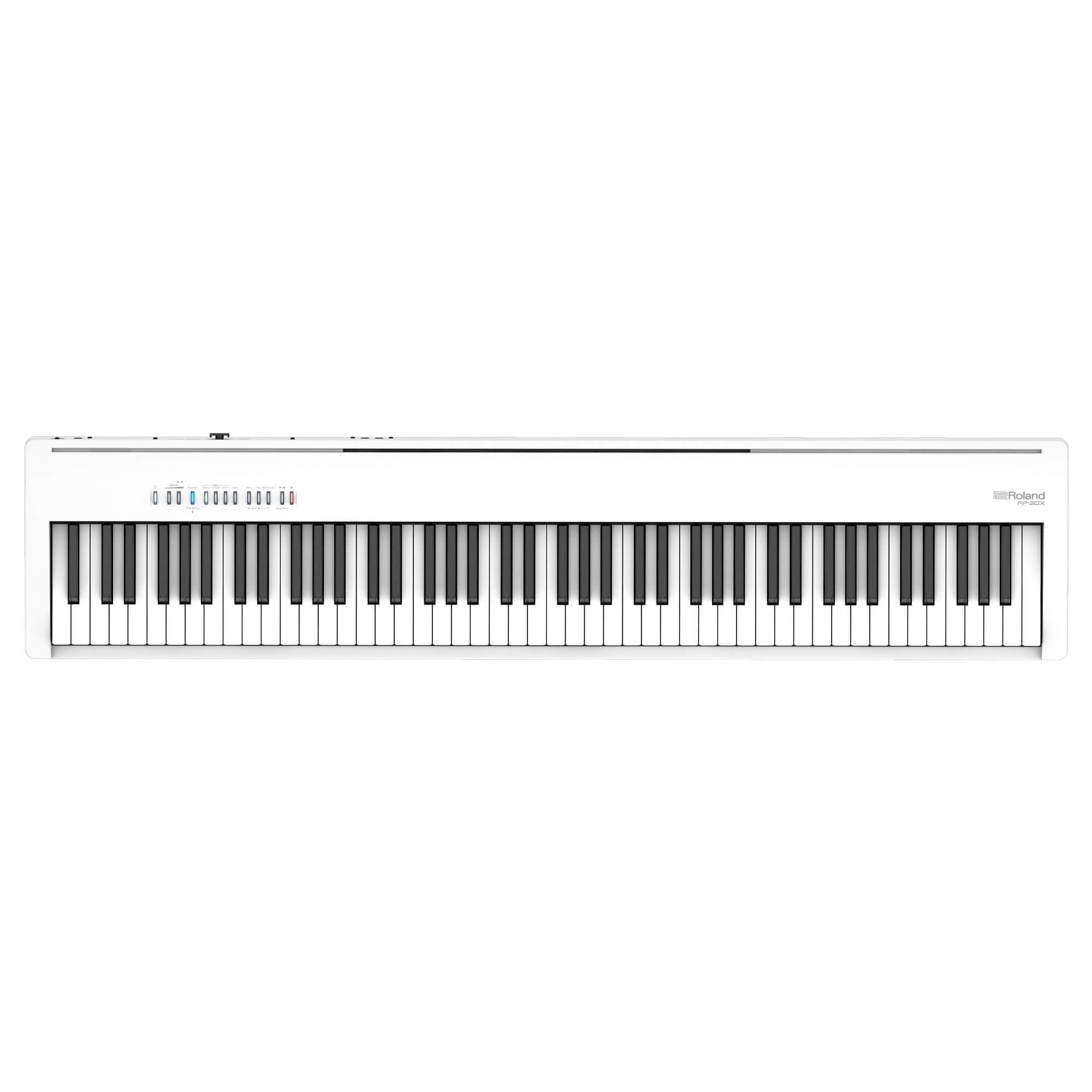 Roland FP-30X Digital Piano with built-in powerful amplifier and stereo speakers. Rich tone and authentic ivory-feel 88-note PHA-4 Keyboard for unrivalled acoustic feel and sound - White