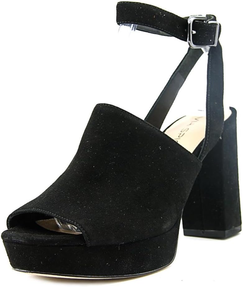 Via Spiga Julee Women US 7.5 Black Peep Toe Heels