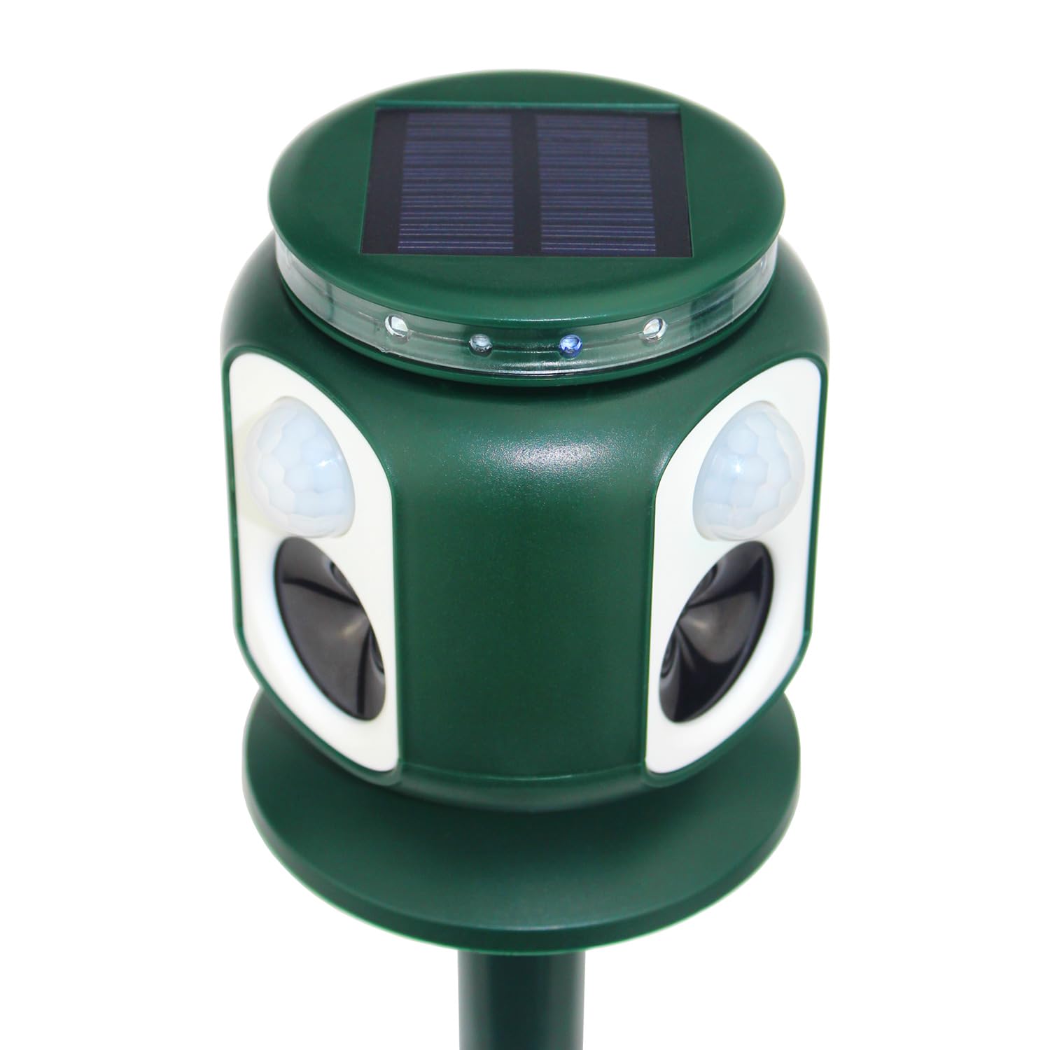 Ahuyentador Solar de Animales Salvajes con 4 Sonidos y ultrasonidos | Jabalís | Zorros | Lobos | para Zonas de Paso de los Animales con Sensor de Movimiento