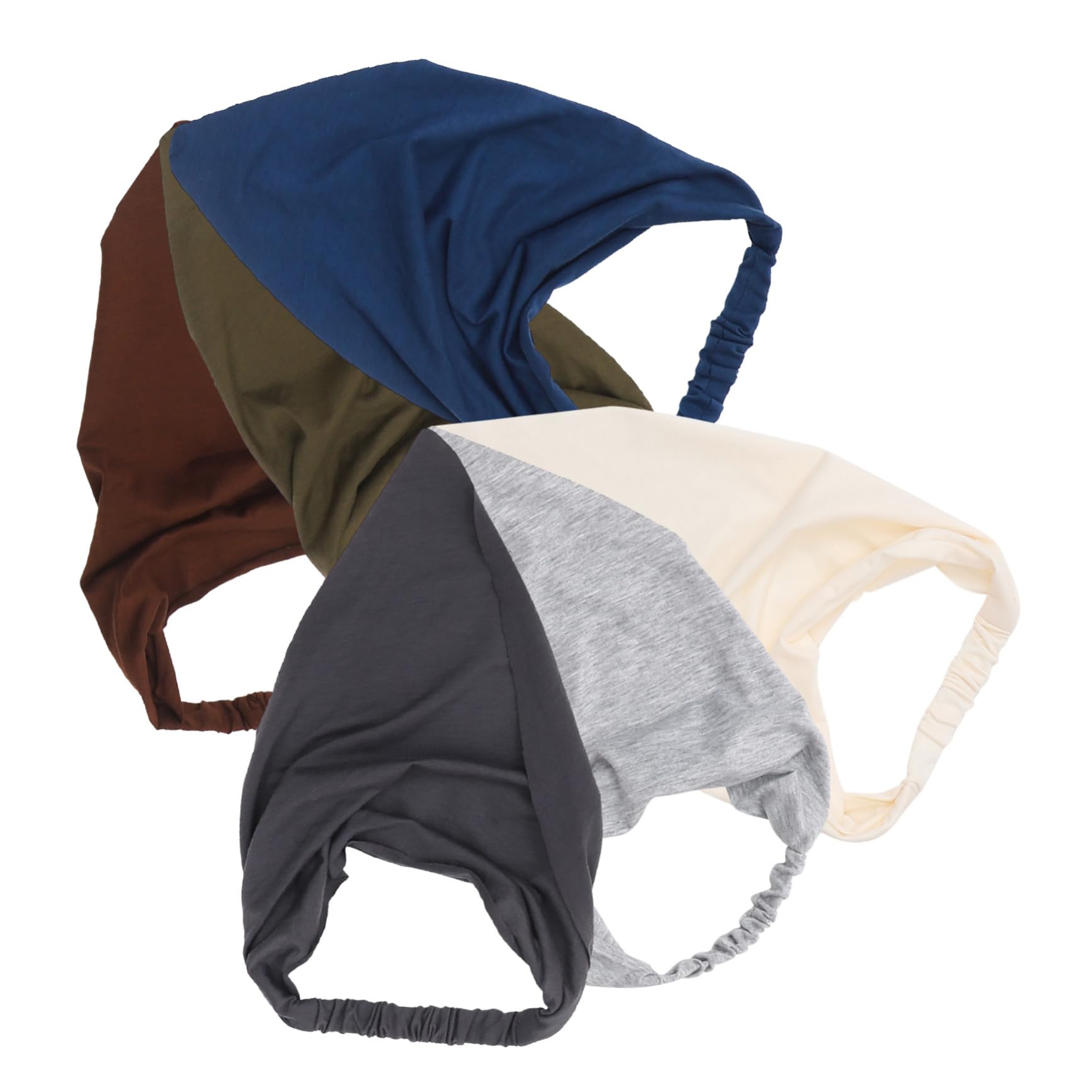 Bandana pour Femmes, Grand Foulard Bohème Élastique 6 Pièces