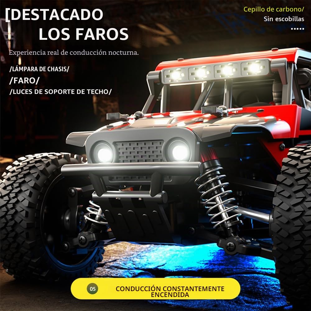 SG202 MAX Coche teledirigido para adultos 60KM/H con bolsa de transporte, 1/20 4WD Off Road Race Buggy, motor sin escobillas RC alta velocidad todoterreno Drift coche de carreras, 3 baterías