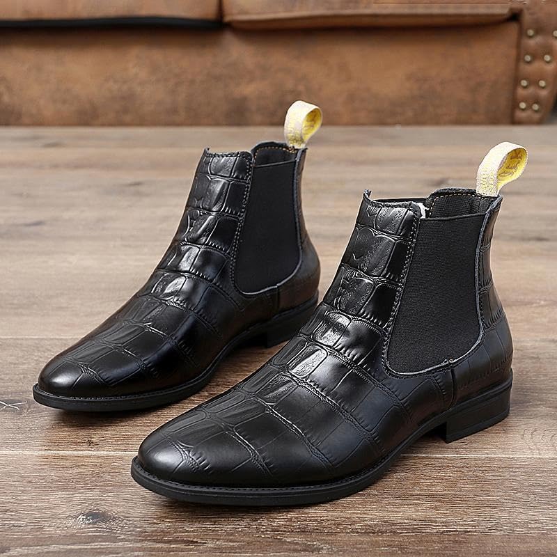 Mens Dress Oxford Formal Shoes Comfort Orthopedic Wedding Burnished Leather Slip On Low Top Office Business Pointed Toe2