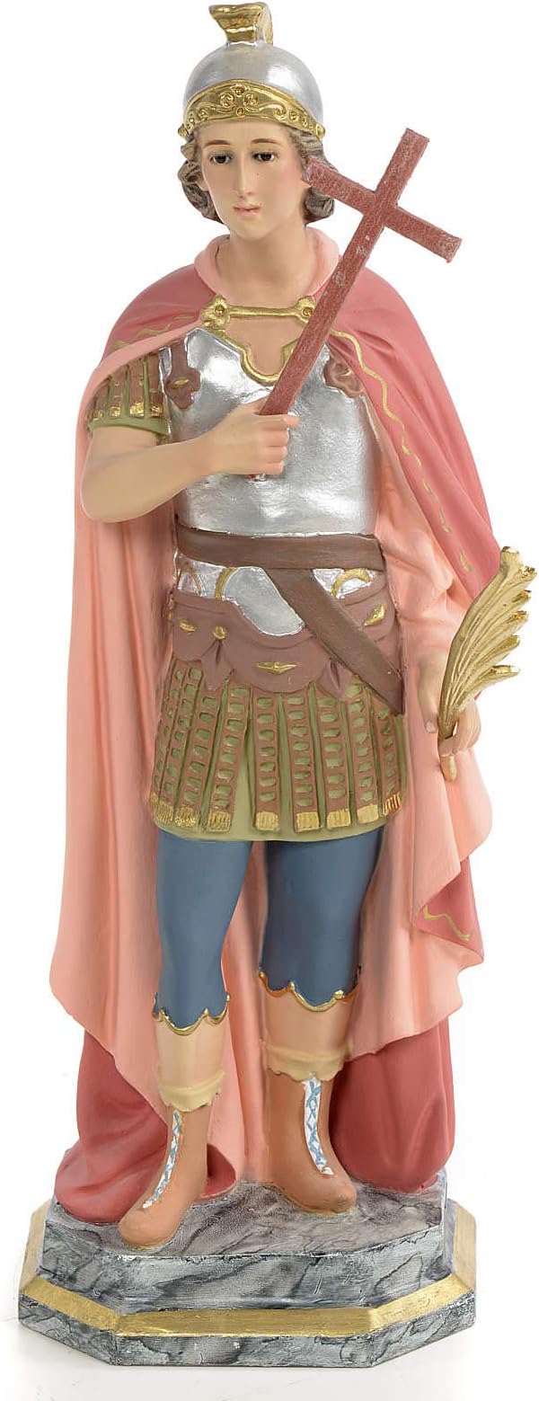 Holyart Saint Expedite of Melitene Statue in Wood Paste, 30 cm