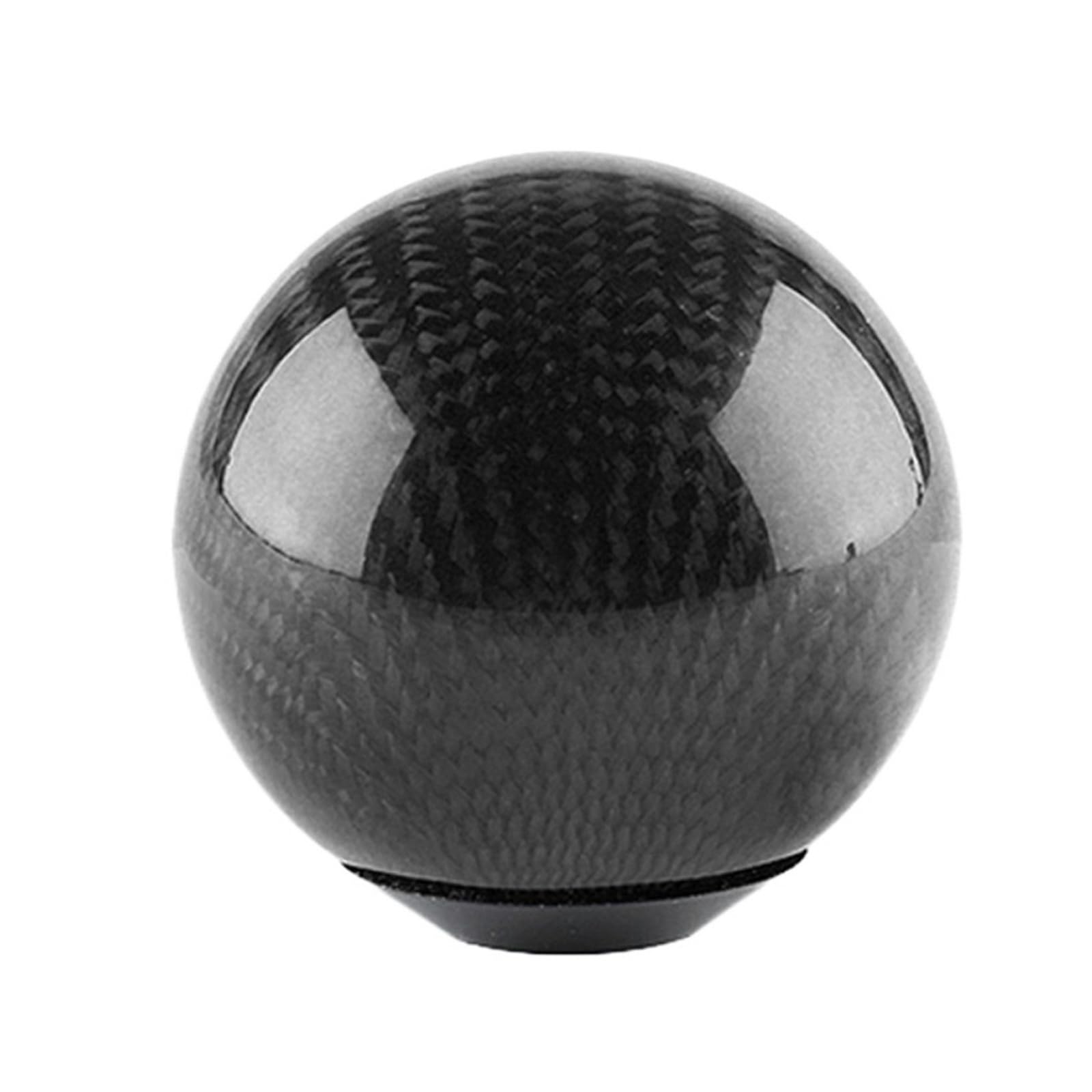 Kaiaygee Black Gear Shift Knob Red Real Fiber Adapters(,Round)