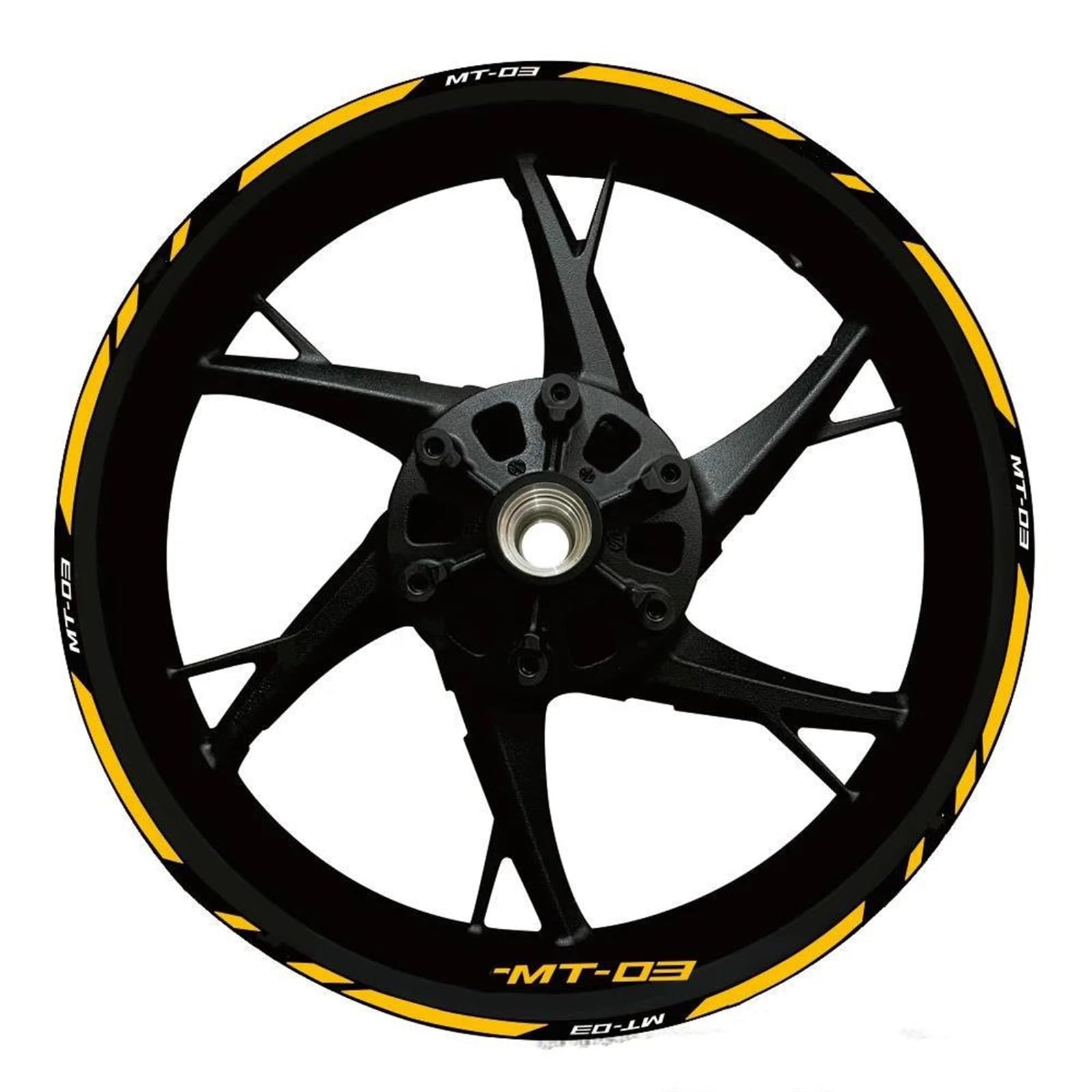 Piwine Style 22 Stickers Motorcycle Wheel Stickers Reflective Decorative Rim For Yamaha Mt-03 Mt 03 Mt03 2020-2022(Style 22)