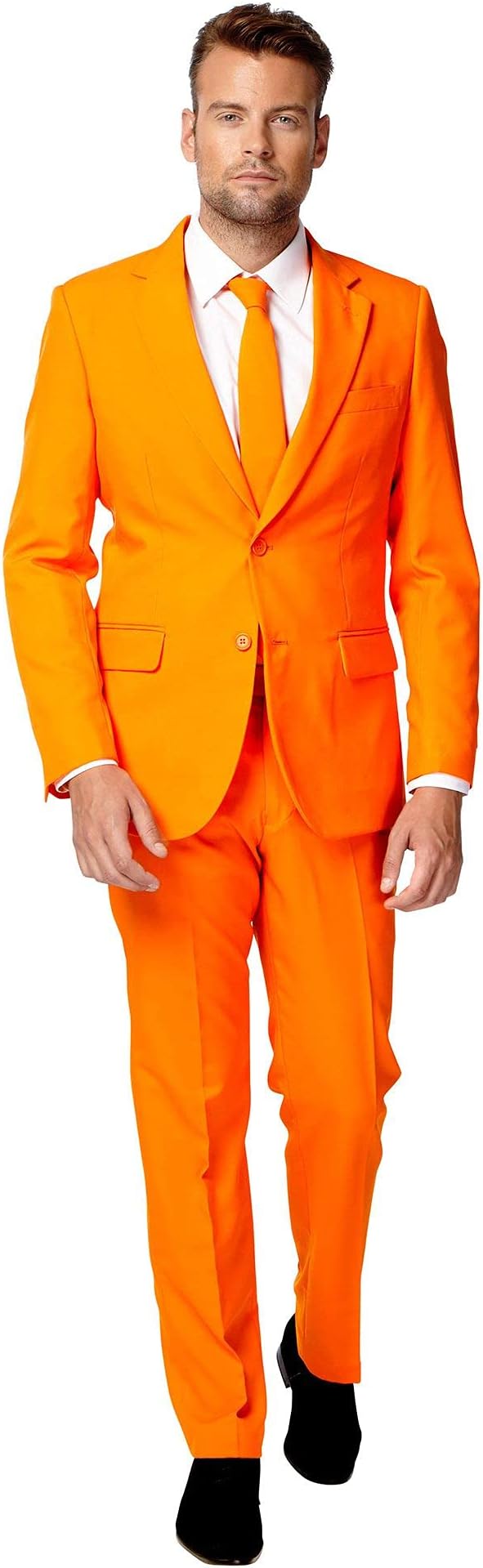 Opposuits Men’s Solid Color Party Suit – 3-Piece Prom & Wedding Suit Set with Jacket, Pants and Tie