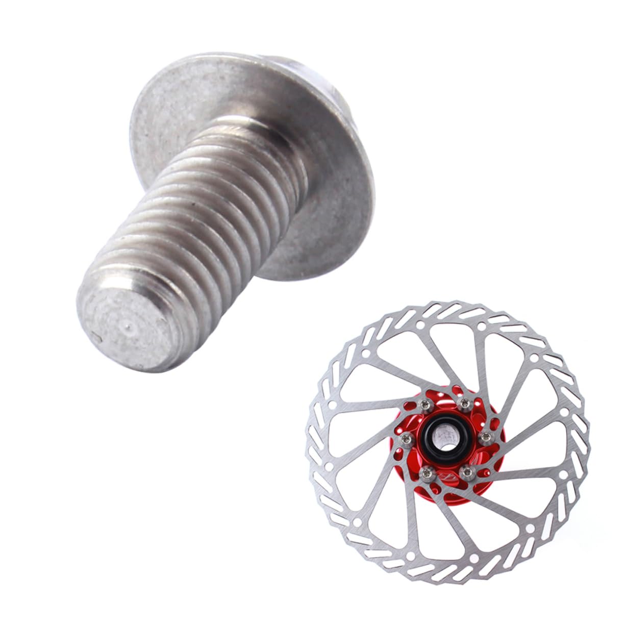 Mipcase Set of 6 Titanium Alloy Disc Rotor Screws M5 /road/fixed Gear Bike Bolts