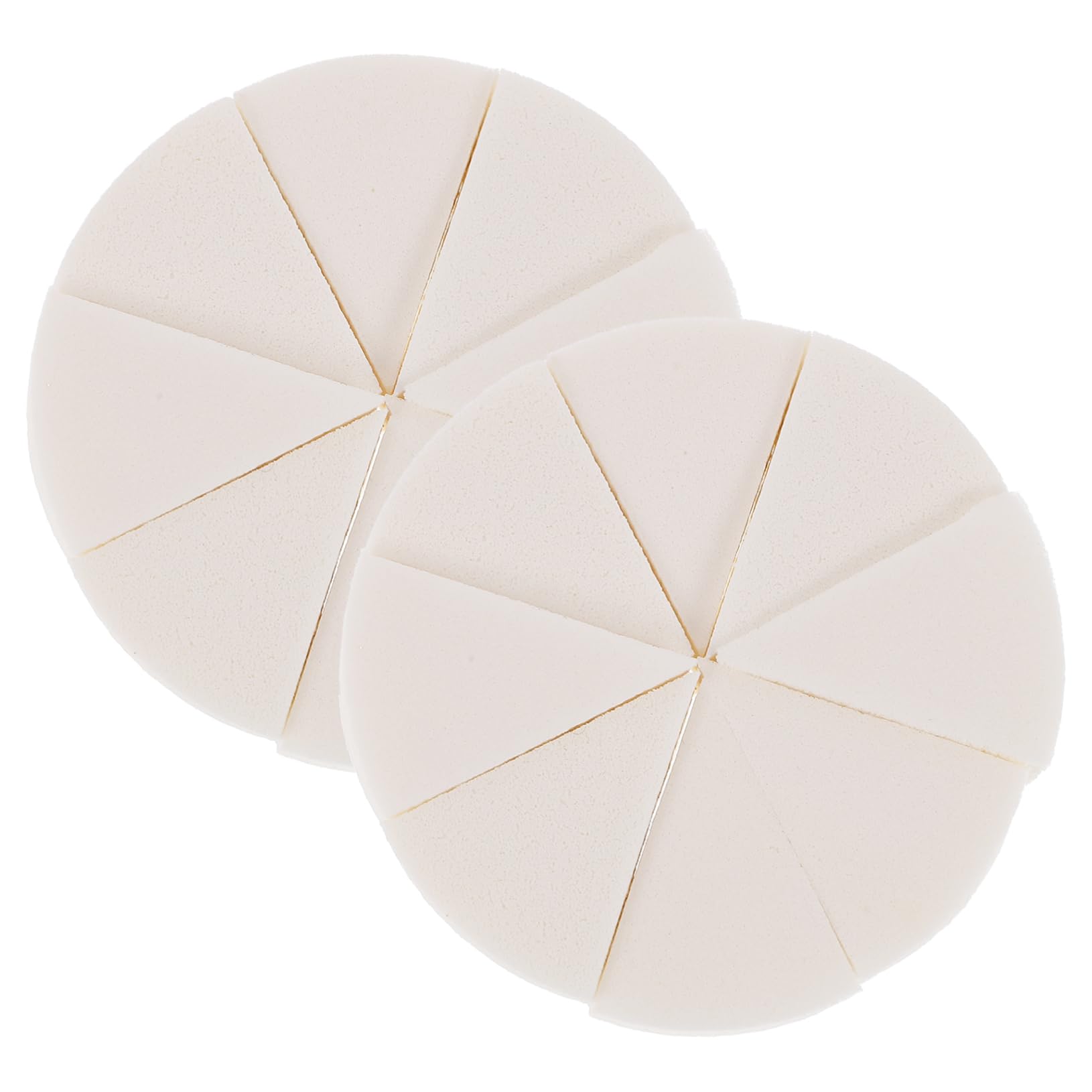 Ipetboom 2Sets Makeup Sponges Versatile Cosmetic Wedges for Foundation and Blush Lightweight Easy to Clean Makeup Applicators for Finish