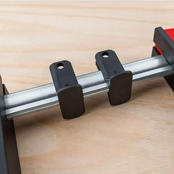 BESSEY K Body Revo 24 Inch Steel Ergonomic Parallel Bar Accessory Tool Clamp Kit with 2 Handles for Woodworking, Cabinetry, and Case Work, KRE3524