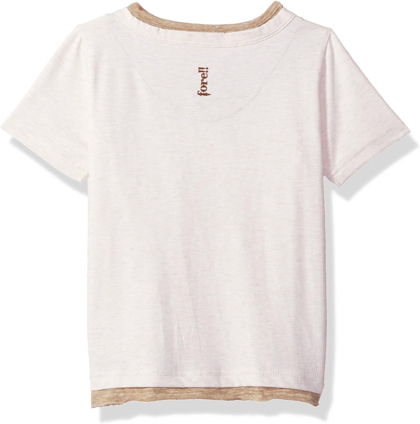 Fore Axel & Hudson Boys Short Sleeve Cream Henley