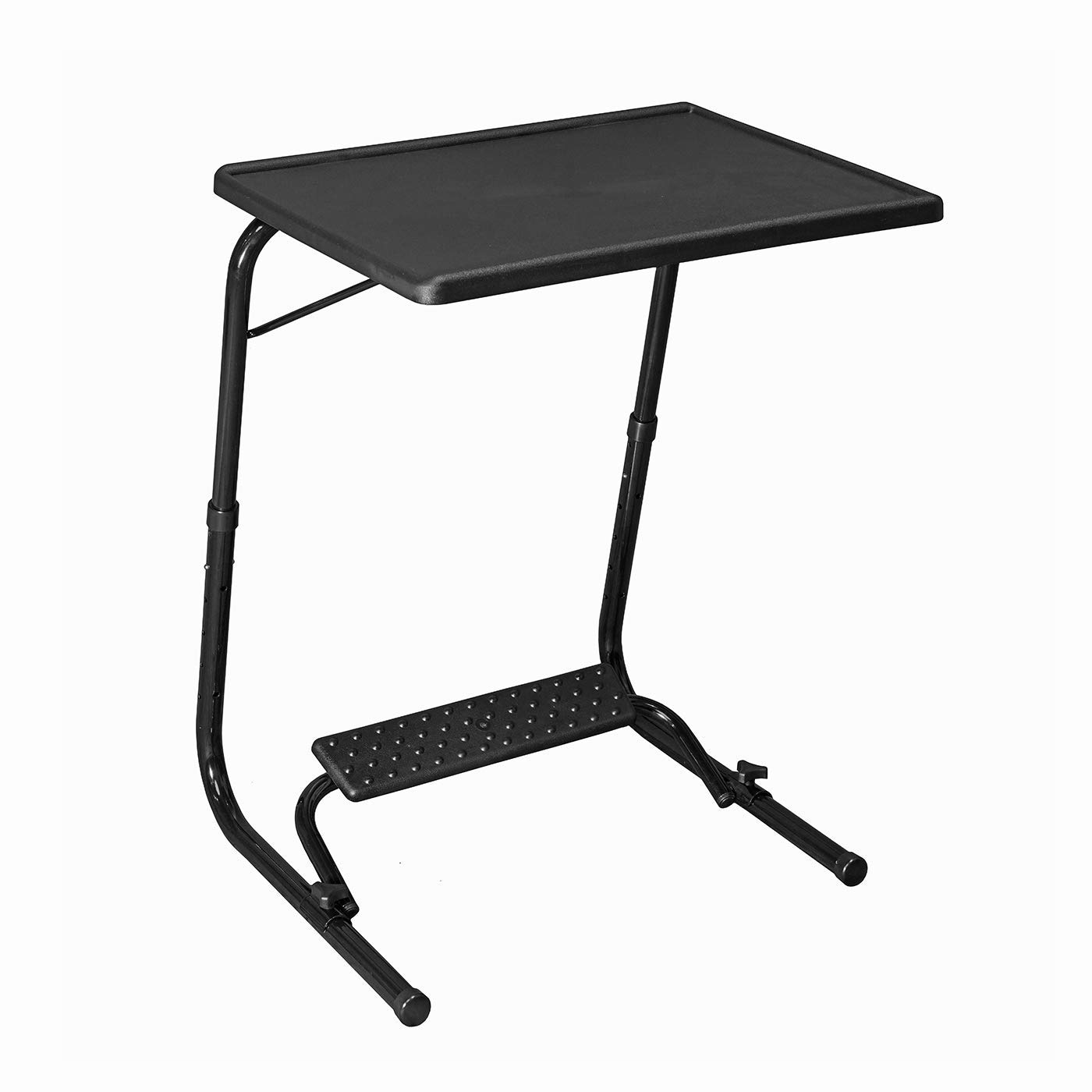 Bi3 Multipurpose Laptop Study Metal Table Strong Top 6 Heights 3 Angles Portable Adjustable Foldable (Midnight Black with Footrest) (B091H5DJFR) Amazon Price History, Amazon Price Tracker