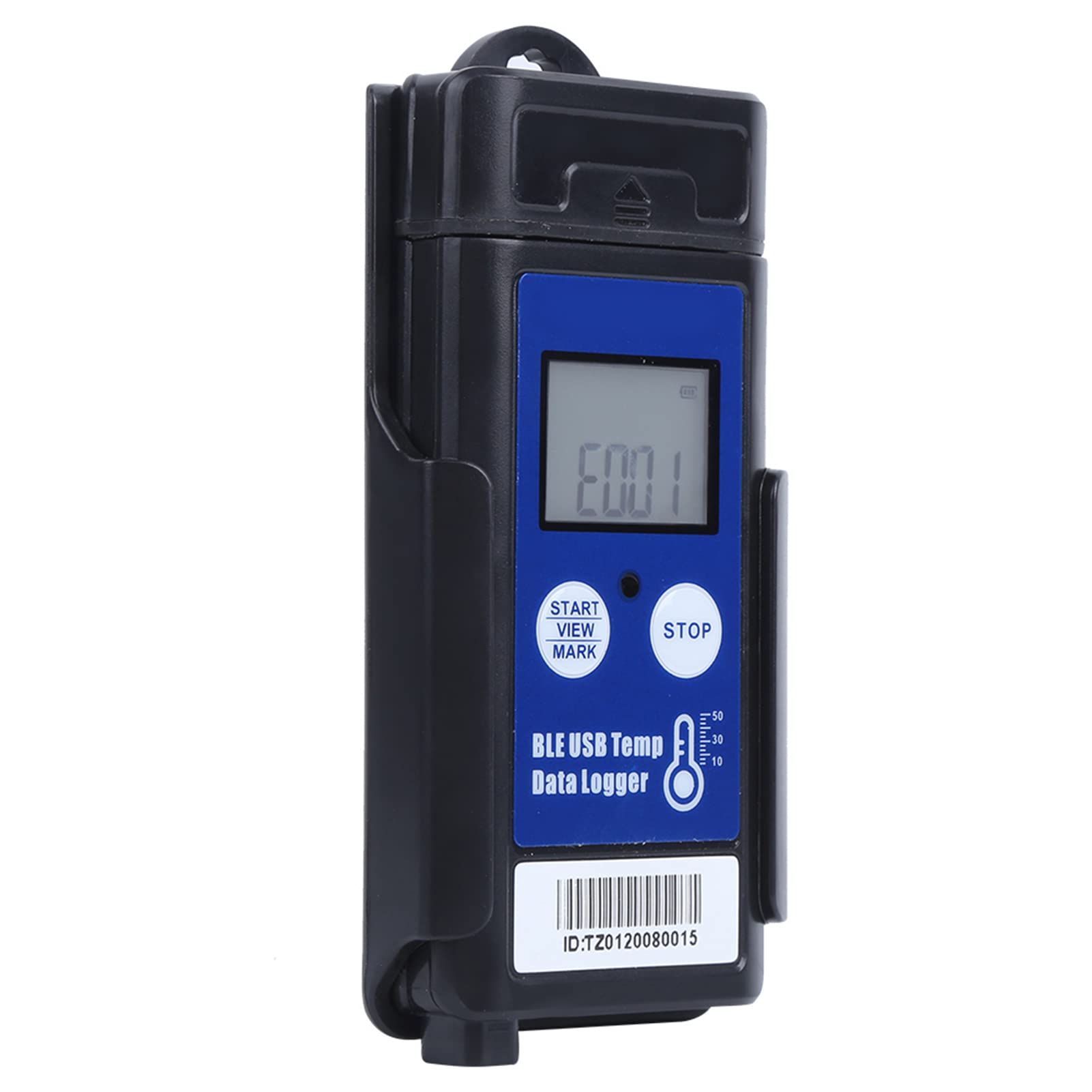 Registrador y registrador de datos de temperatura USB compatible con Bluetooth para transporte en cadena de frío - Monitor portátil con sensor termistor externo - Rango -60 a 120