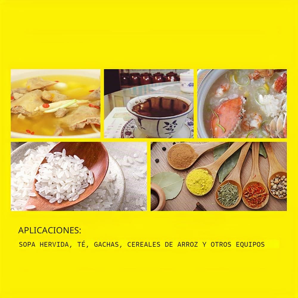 Olla para sopa de 50 L, gran capacidad, con tapa de metal, acero inoxidable, para inducción, gas, vitrocerámica, etc