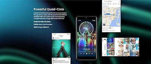 Miniatura 3 de BLU J8L Desbloqueado Pantalla de 5.7 pulgadas 162 GB Batería de 2000 mAh Versión de EE. UU. Garantía de EE. UU. 2023 Android 13 Gris
