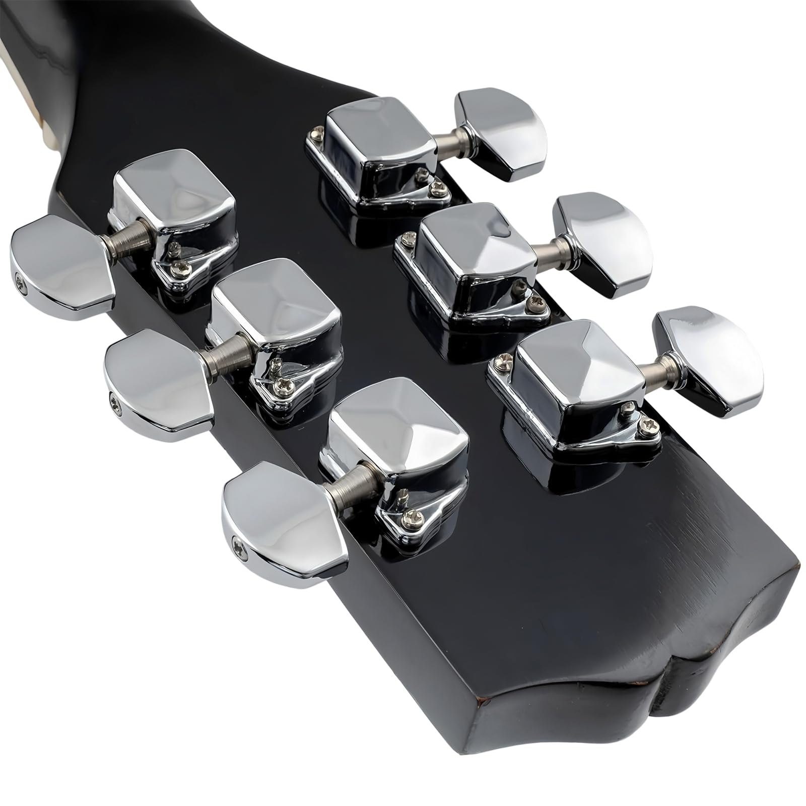 6 Pezzi Semi-Chiusi Corda di Chitarra Accordatura Pioli in Lega