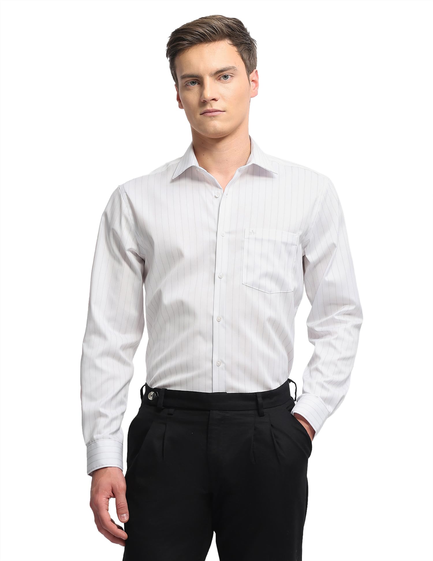 arrow Men's Vertical Striped autopress 4dp Shirt-picture-24