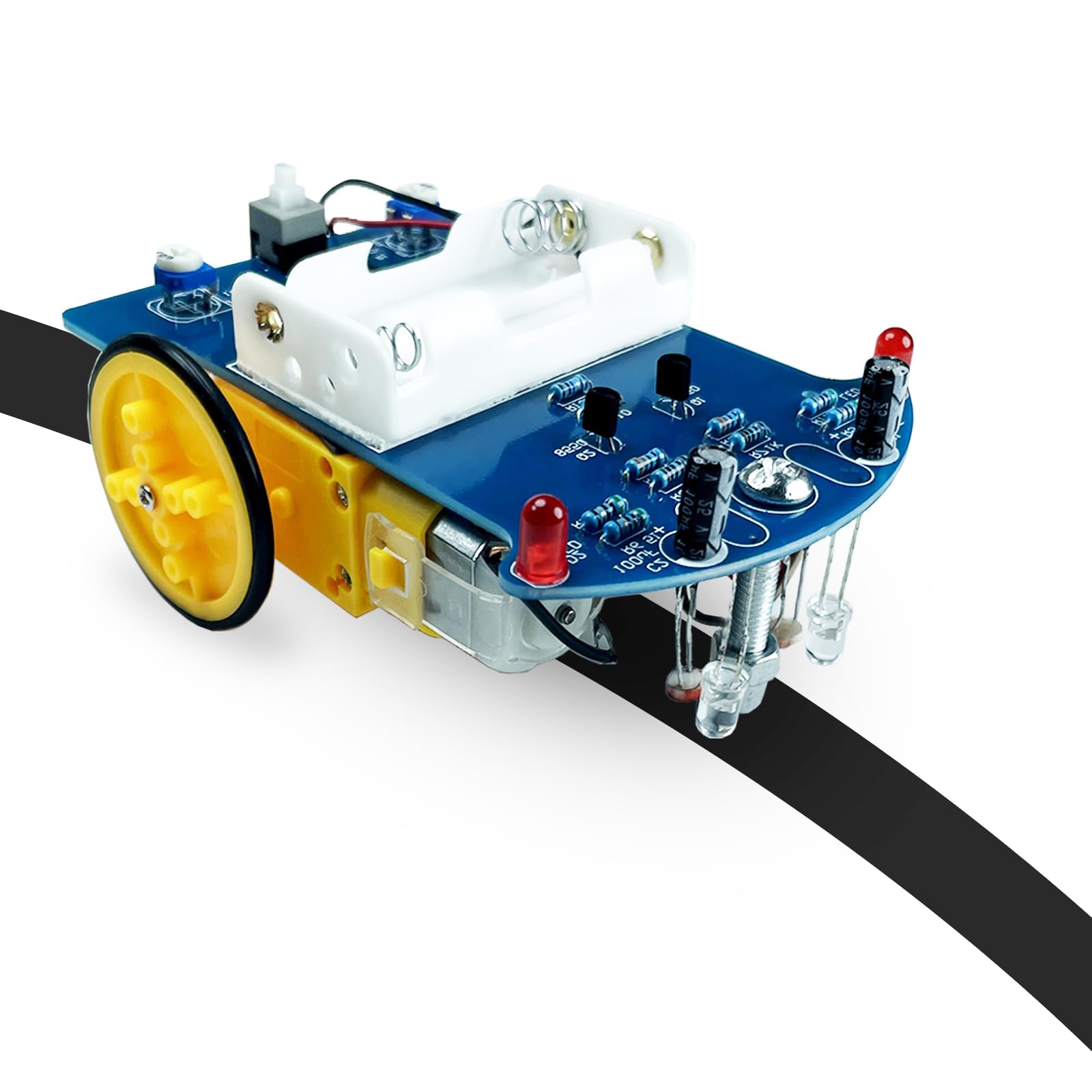 EIELE Intelligent Trace Vehicle Voltage Comparison Module Soldering Exercise Kit Electronic Kit Adult Electronic Hobby Kits (Soldering Required)