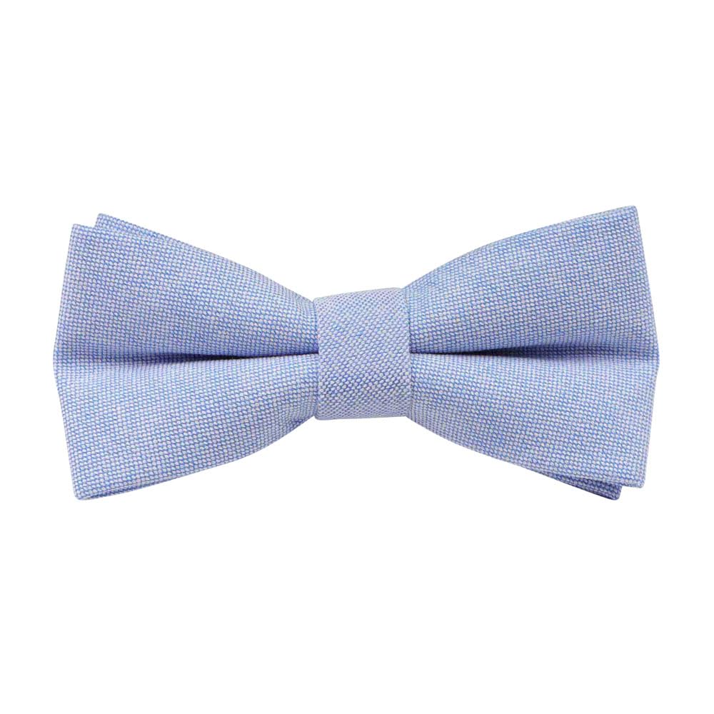 Db Dickie Bow Boys Sky Blue Children's Kids Luxury Cotton Elasticated Bow Tie (Sky Blue)