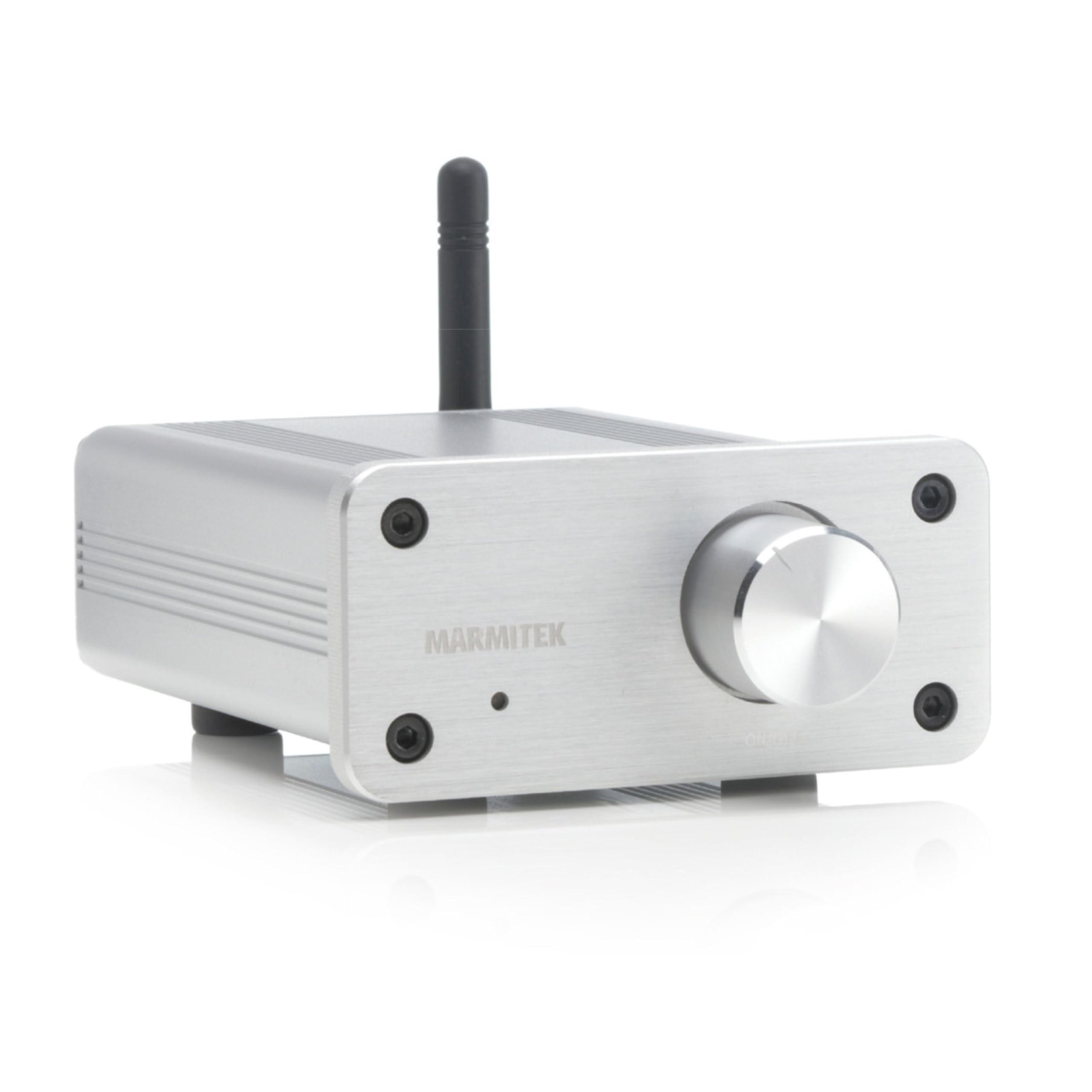 Marmitek BoomBoom 460 - Bluetooth Empfänger mit digitalem Verstärker - Bluetooth Audio Receiver aptX und AUX Eingang - für passive Lautsprecher - Stereo Mini Verstärker | Bluetooth Audio Receiver mit aptX und AUX Eingang für passive Lautsprecher, Stereo M