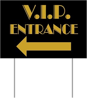 VIP Entrance Yard Sign Party Accessory (1 count)