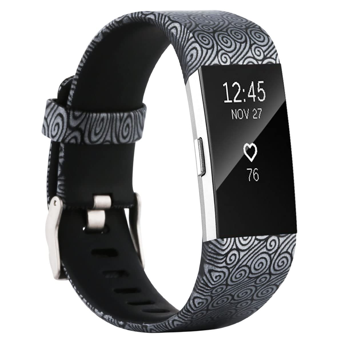 Honecumi Ersatzarmband Für Fitbit Charge 2 - Silikon, Verstellbar, Bunte Farben, Große Größe, Kompatibel