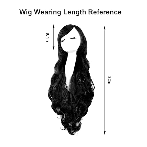 Miniatura 3 de Rbenxia - Peluca de cabello largo y rizado resistente al calor para cosplay peluca ondulada para disfraz de animé fiesta uso diario y a la moda -