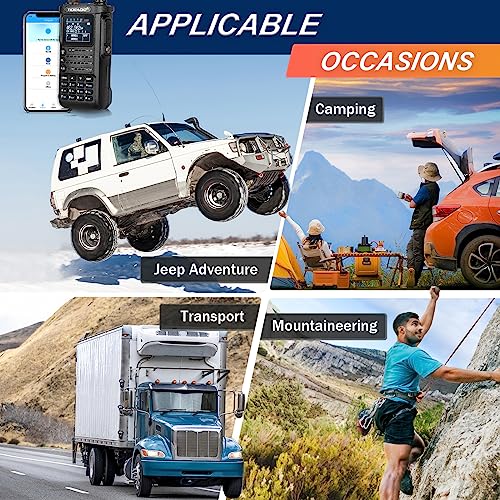 Tidradio Td-H8 Ham Radio 10Watt Handheld Dual Band Two-Way Radio With App Bluethooth Wireless Programming Module With 2500Mah Battery Rechargeable Large Color Screen(2Nd Generation) #TOP5