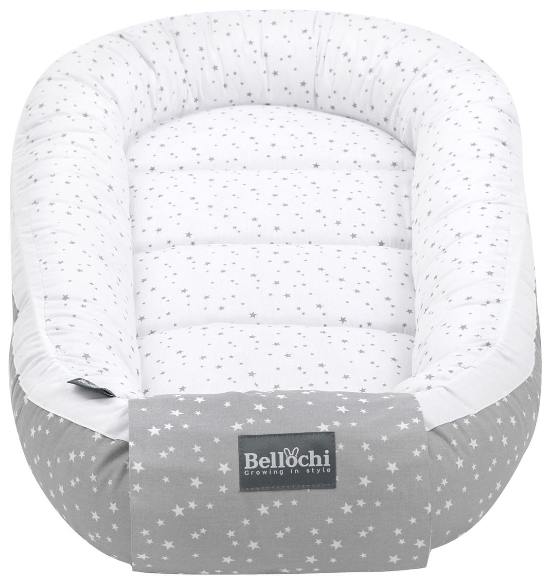 Bellochi | Set di 5 Pezzi per Neonato | Realizzato in 100% Cotone | Riduttore Lettino Neonato 90x60cm | Cuscino Bambino | Cuscino Neonato con Fodere | polaris