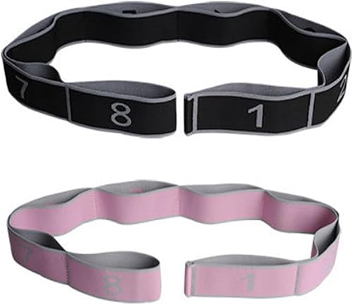 Miniatura 3 de Banda de resistencia de fitness para estiramiento y yoga, bandas de resistencia con asas para brazos, ejercicio de tirador de moda, bandas