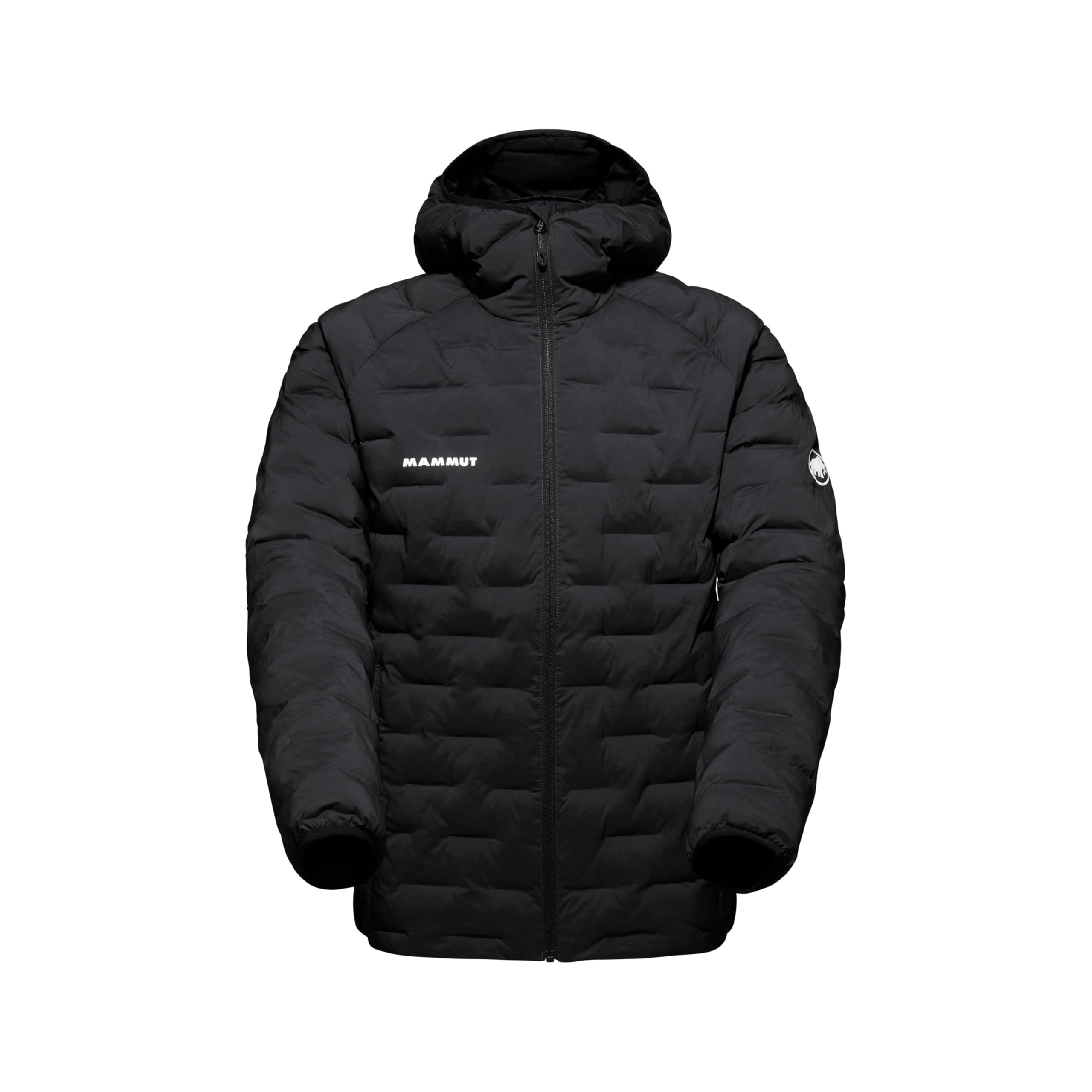 Mammut Sender IN Hooded Jacket Men | Outdoor Puffer Winter Coat, for Hiking & Daily Wear, Lightweight, Insulated | Black, L