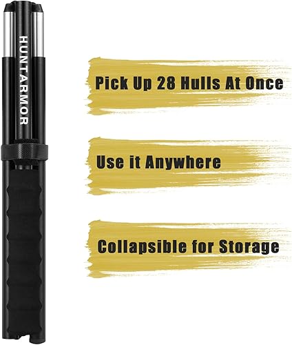 Miniatura 3 de QOGIR Palo de recogida de carcasa de escopeta, recuperador de carcasa portátil que se extiende hasta 56 pies, herramienta de recogida magnética de