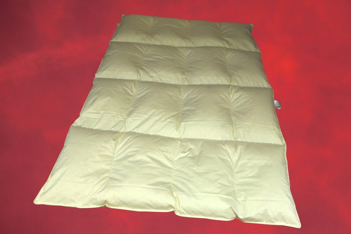 Betten Hofmann 4-Kammer-Steg-Bett Daunenbett Federbett Steppdecke Bett 155×220 cm 30% Daunen