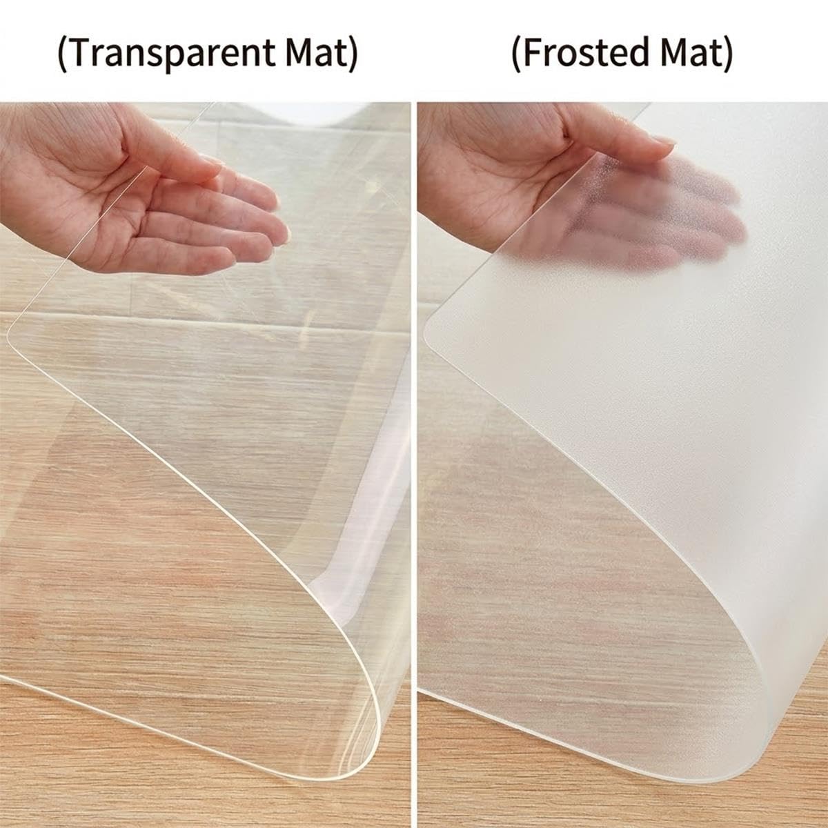Protector de Suelo para Silla con RuedasTapete de PVC para Silla de Oficina