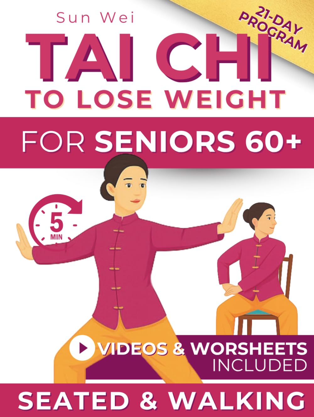 Tai Chi to Lose Weight: Gentle 5-Minute Daily Workouts to Burn Fat, Boost Energy & Restore Balance — Easy Standing and Seated Exercises for All Levels