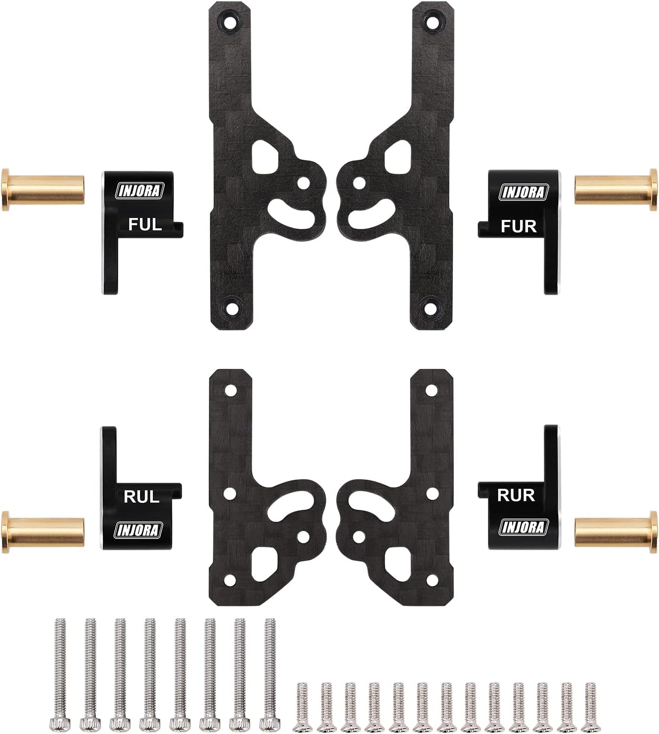 Shock Flex Blades CNC Aluminum Damper Holder Absorber Mount for SCX24 Upgrade 1/24 RC Crawler Suspension Upgrade