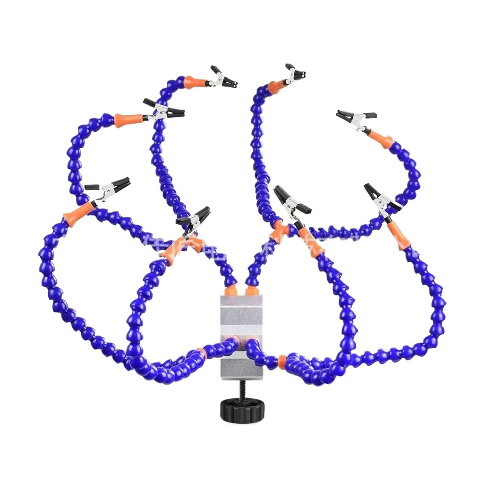 LEAHY La Terza Mano Assistente di Saldatura Strumento di Terza Mano 8 Bracci Flessibili con Morsetto da banco Regolabile Supporto for PCB Riparazione Elettronica(Y8be-SY-silverclamptable-eightclaws)