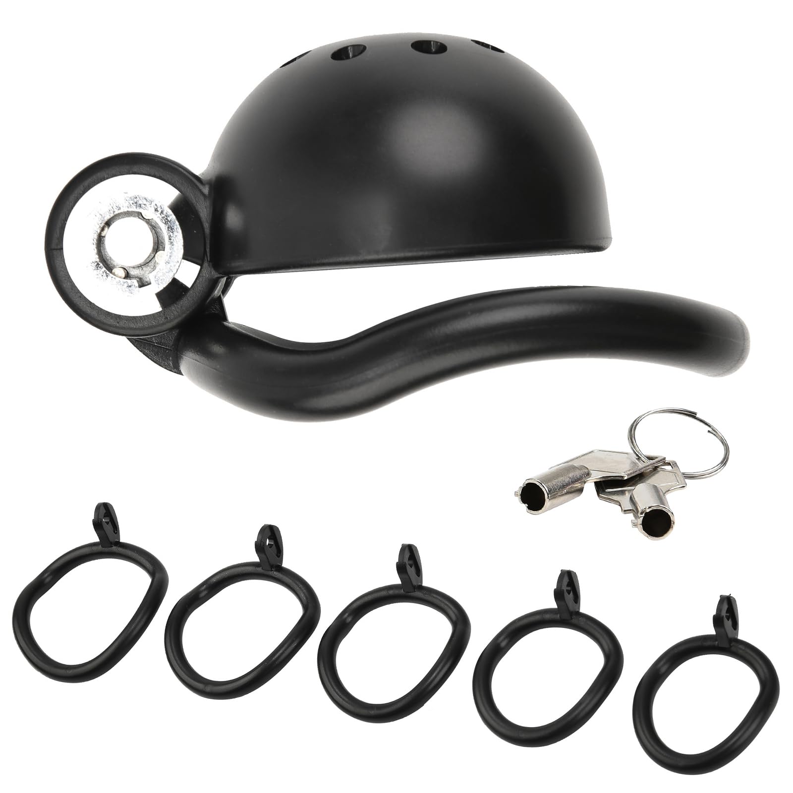 BDSMAGE Chastity cage per uomo, Gabbia castità per sissy, gabbia castità con 5 Anelli per il Pene Rimovibili, gabbietta di castità per Prevenire L'erezione, SM bondage slave sex toys
