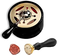 Wax Seal Warmer, Oven, Wax Heater for Arts Crafts Stamps Wax Seals, Seal Stamp Bridal Envelope Black