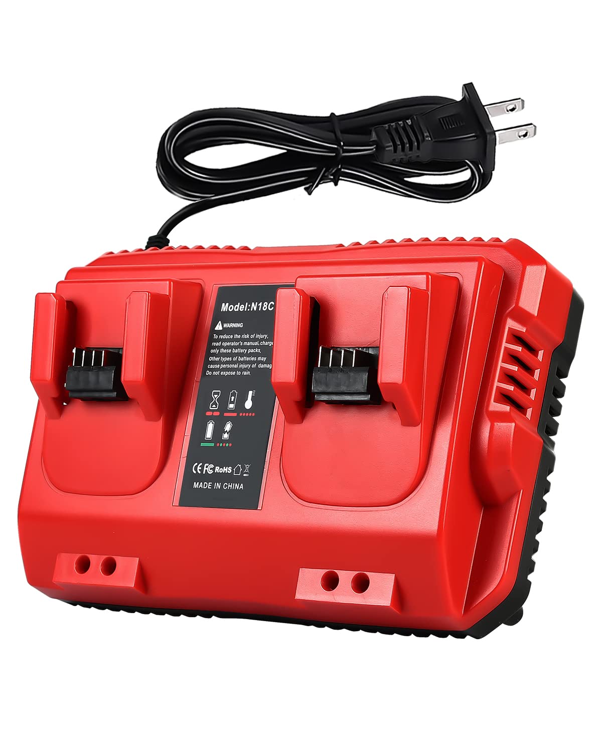 MPI10000L バッテリーモニター 赤 Amazon.com: Lenoya 18V Rapid Charger Replacement for Milwaukee M18
