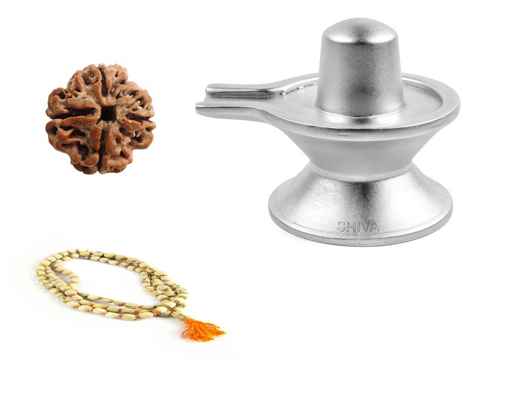 Devbhoomi Spiritual Combo 5 (Parad Shivling 30 GMS + Tulsi Mala + 5 Mukhi Rudraksh)