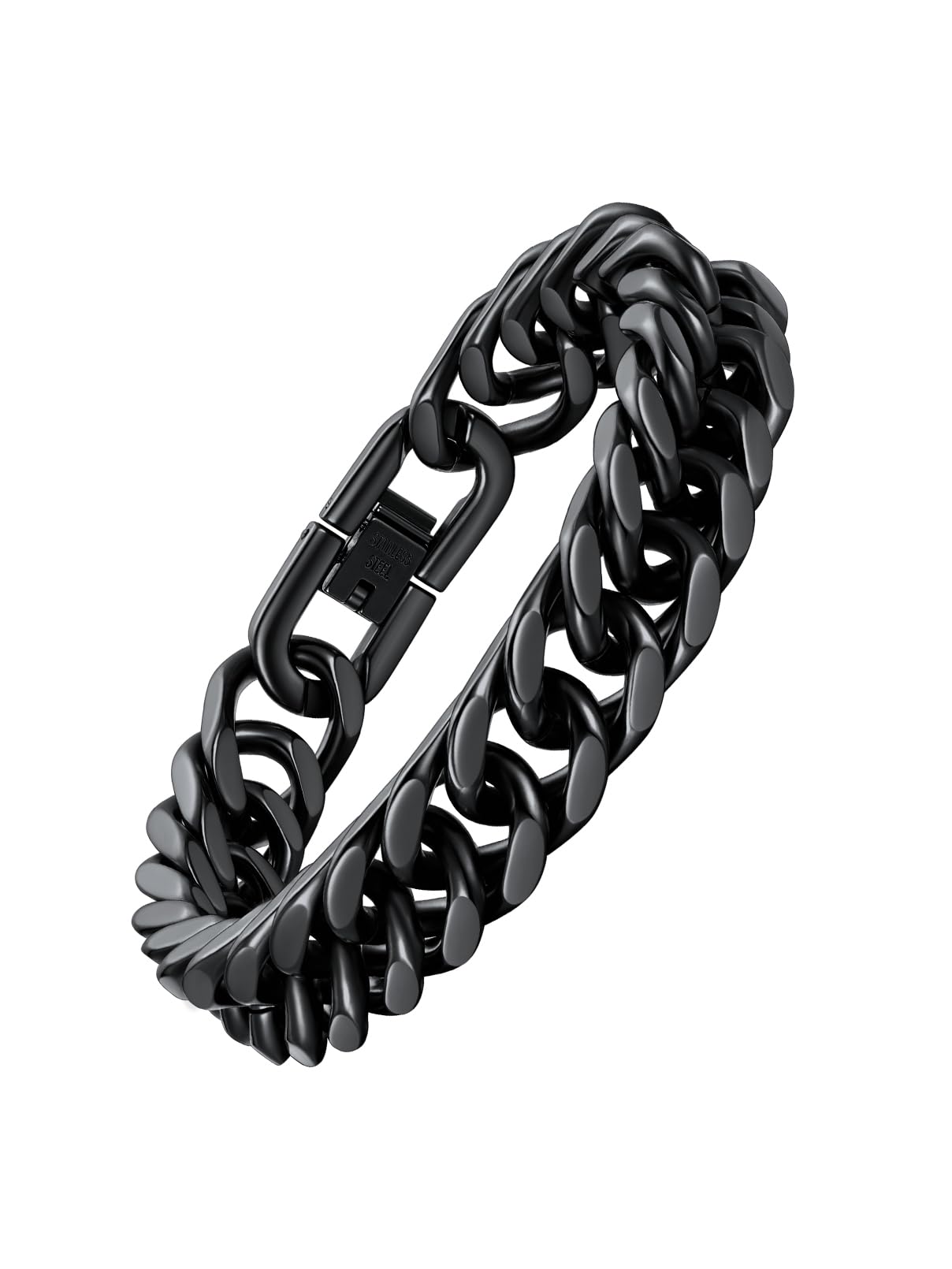 FaithHeart Stainless Steel Cuban Link Bracelet