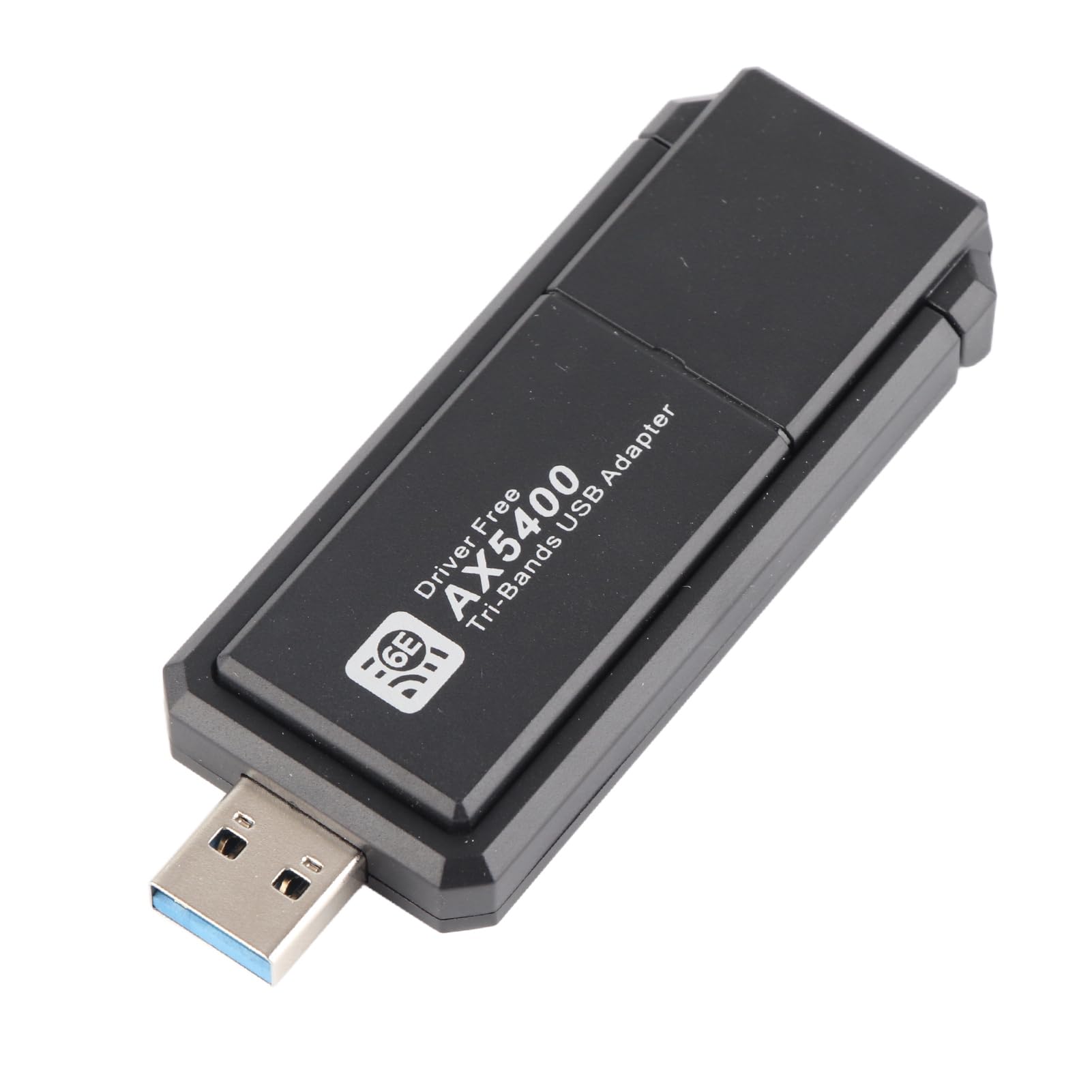 Eacam Adattatore di Rete WiFi 6E, Scheda di Rete USB 5400Mbps con Tripla Banda 2.4G 5G 6G per 10 11, Adattatore di Rete Wireless