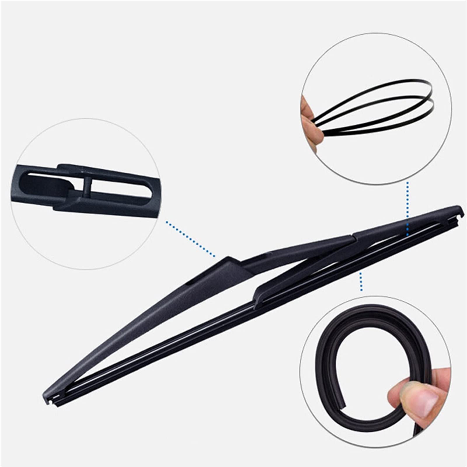 Juego De Escobillas Limpiaparabrisas Delanteras Y Traseras De 26 "+ 23" + 12 "para Parabrisas De Coche Limpiaparabrisas Para Benz Clase A W169 2004-2012 Parabrisas