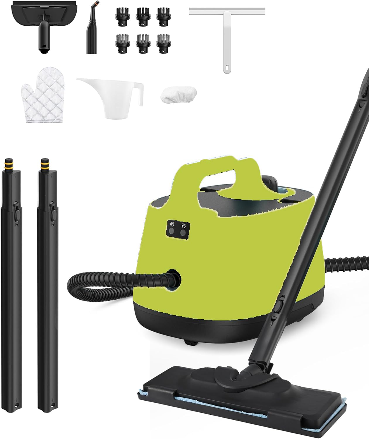 Steam Cleaner for home, 293°F 58 PSI Powerful Multipurpose Steam Mop for Home Use, 50Oz Capacity, Heavy Duty Steamer for Carpets, Handheld Steamers, Floors, Cars, Tiles, Crack Cleaning, Titanium