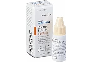 True Metrix Control Solution: Level 2 Blood Glucose Testing Accuracy Verification