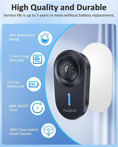 Vista 4 de Toma de control remoto, 15 A/1500 W, kit de interruptores de luz remotos de rango RF de 500 pies, sin necesidad de cableado, toma remota inalámbrica